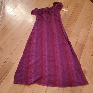 Sweet Pea One Shoulder Maxi Dress - Med - NWT